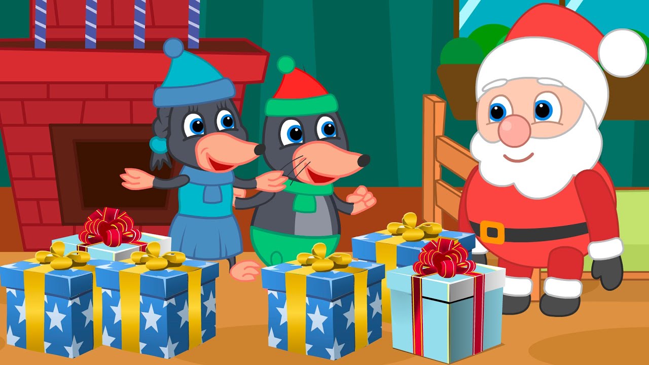 Benny Mole and Friends - Santa Gives Gifts Cartoon for Kids