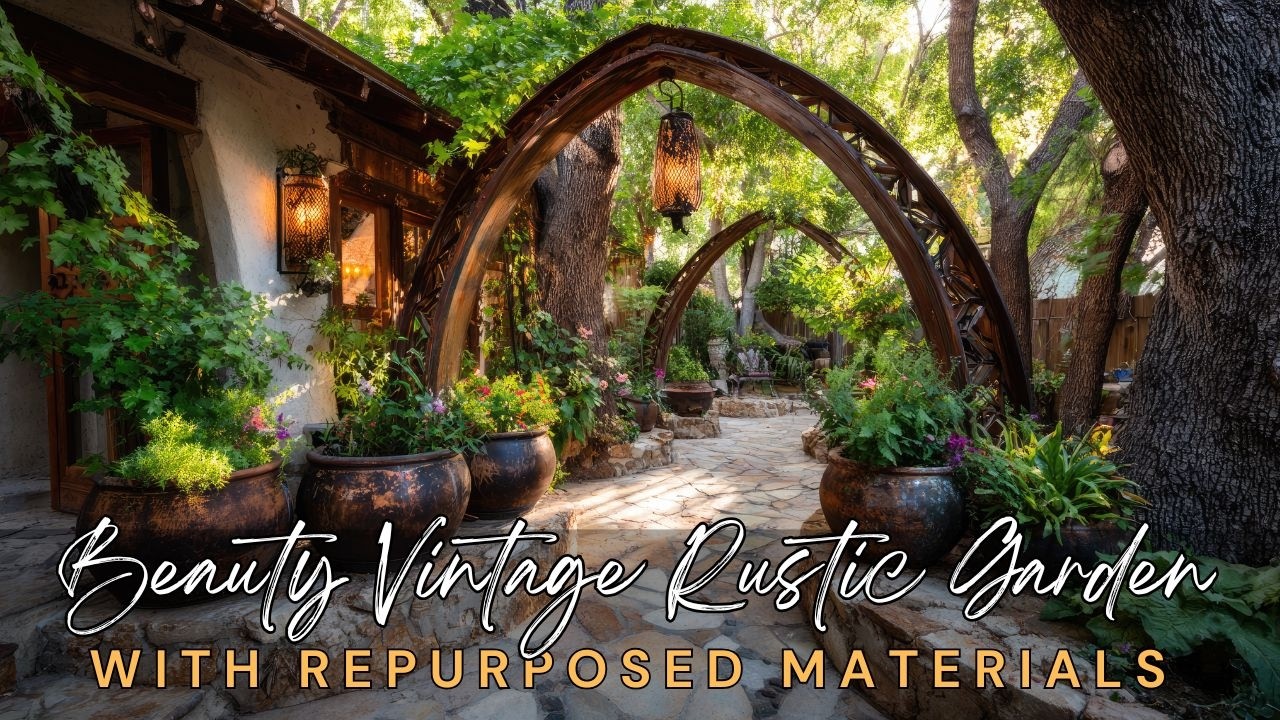 The Beauty of Vintage Rustic Garden Ideas with Repurposed Materials
