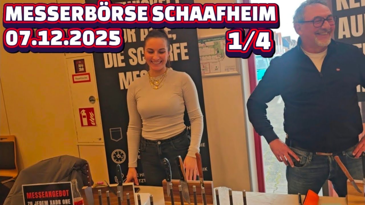 🇩🇪 MESSERBÖRSE SCHAAFHEIM, 7.12.2025, TEIL 1/4  ➡️ KNIFEPORN / German Bladeshow