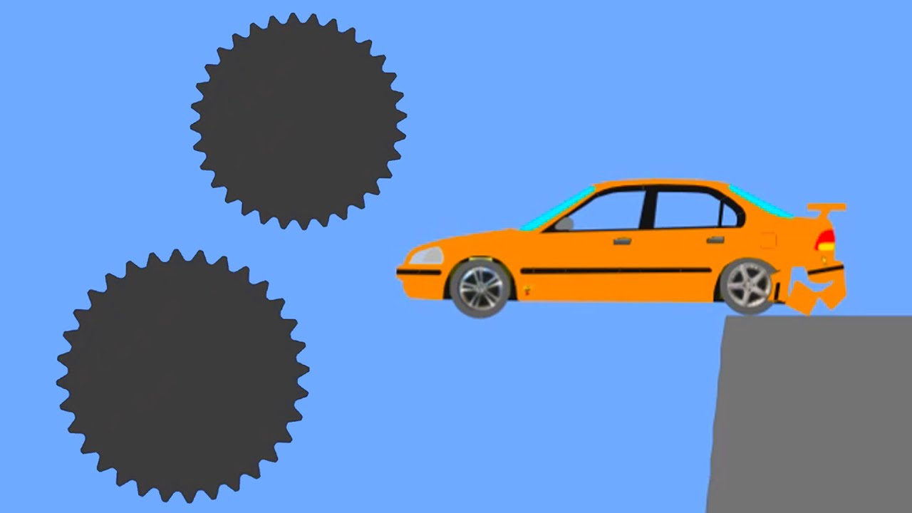Crazy Car Crashes - Phun Algodoo Moments #6