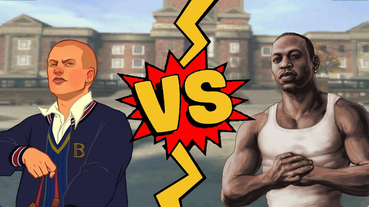 Битвы M.U.G.E.N | Джимми Хопкинс против Карла Джонсона | Bully против Grand Theft Auto