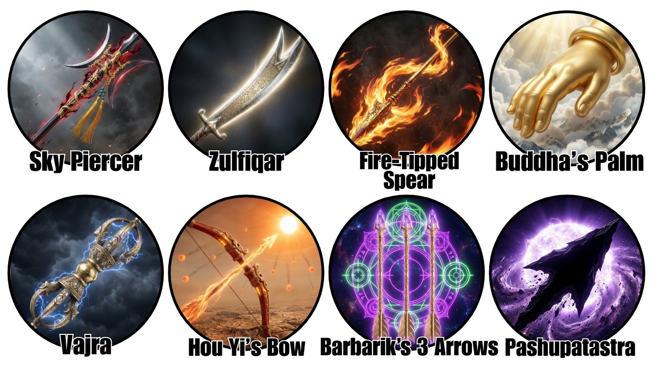 Every OVERPOWERED WEAPON in Asian Mythology Explained in 13 Minutes