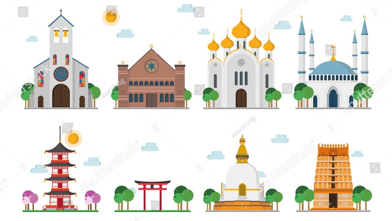 The biggest religious buildings of each religion  #mythology #religion #explained #viralvideo #facts