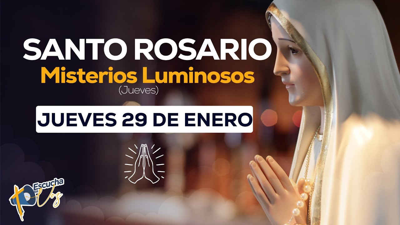 🌹Santo Rosario de hoy jueves 29 de enero de 2026 | Misterios Luminosos📿#santorosario