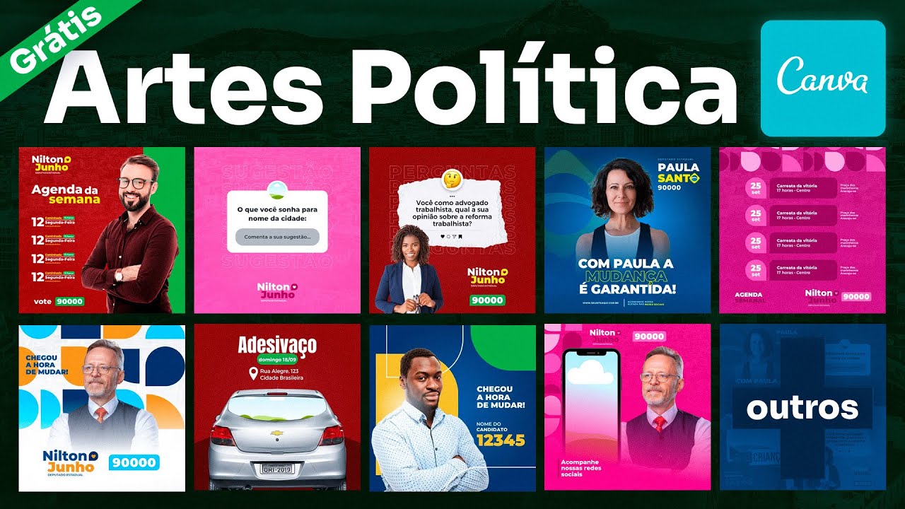COMO CRIAR FLYER ELEITORAL NO CANVA - PACK POLÍTICO