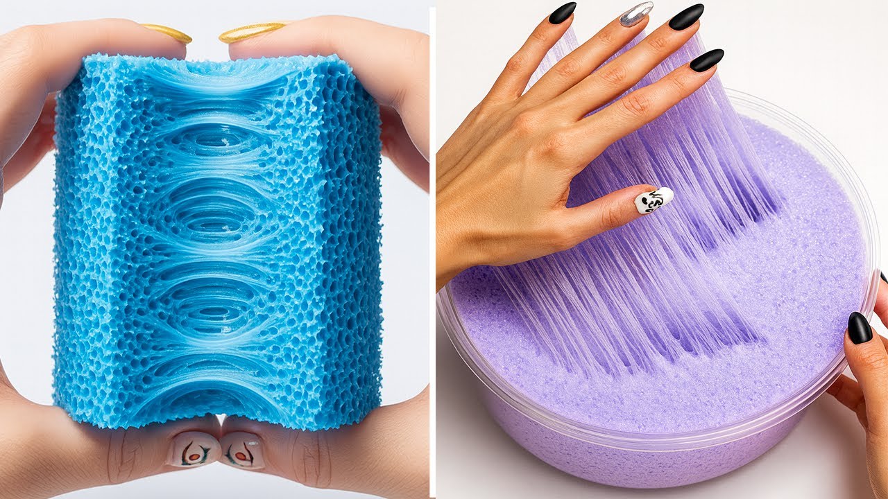 Расслабляющие АСМР-видео со слаймом для сна | Satisfying Slime No Talking ASMR 3738