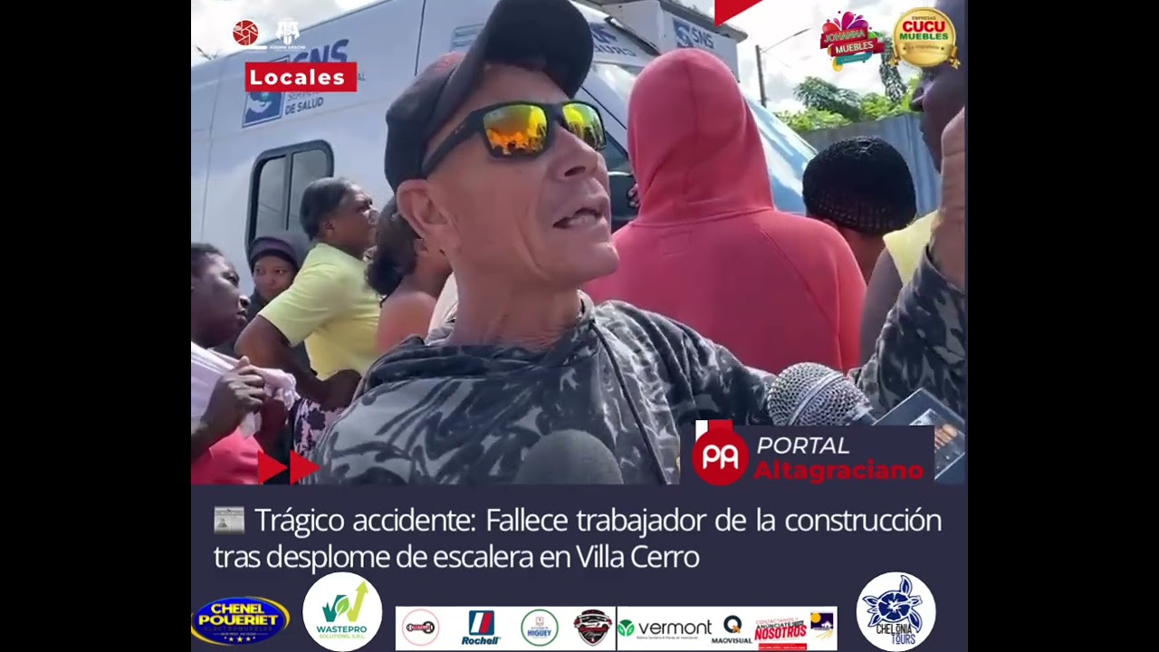 Fallec3 trabajador de la construcción tras desplome de escalera en Villa Cerro