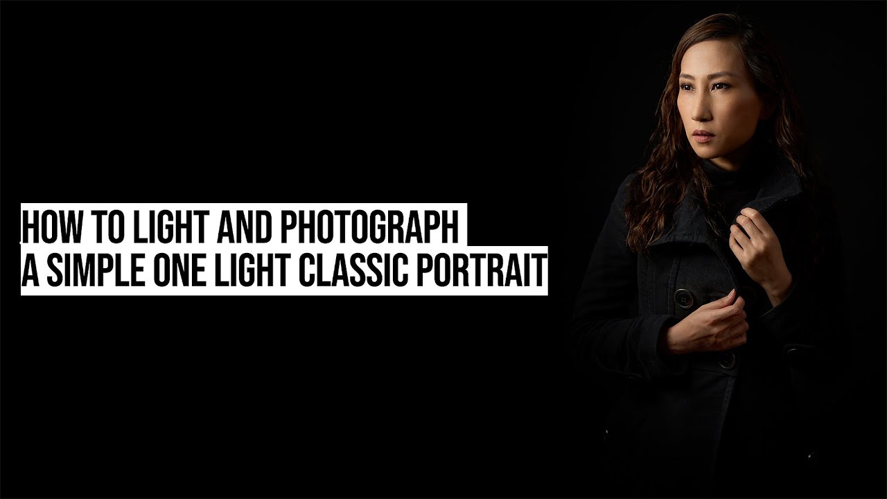 How to Light and Photograph a Simple One Light Classic Portrait. (Product Feature Sony F46RM Flash)