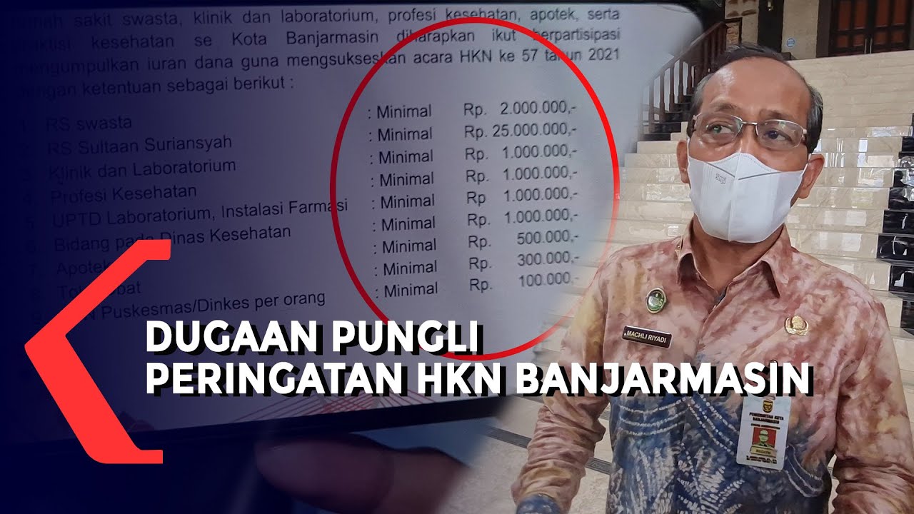 Dugaan Pungutan Liar pada Peringatan Hari Kesehatan Nasional di Banjarmasin