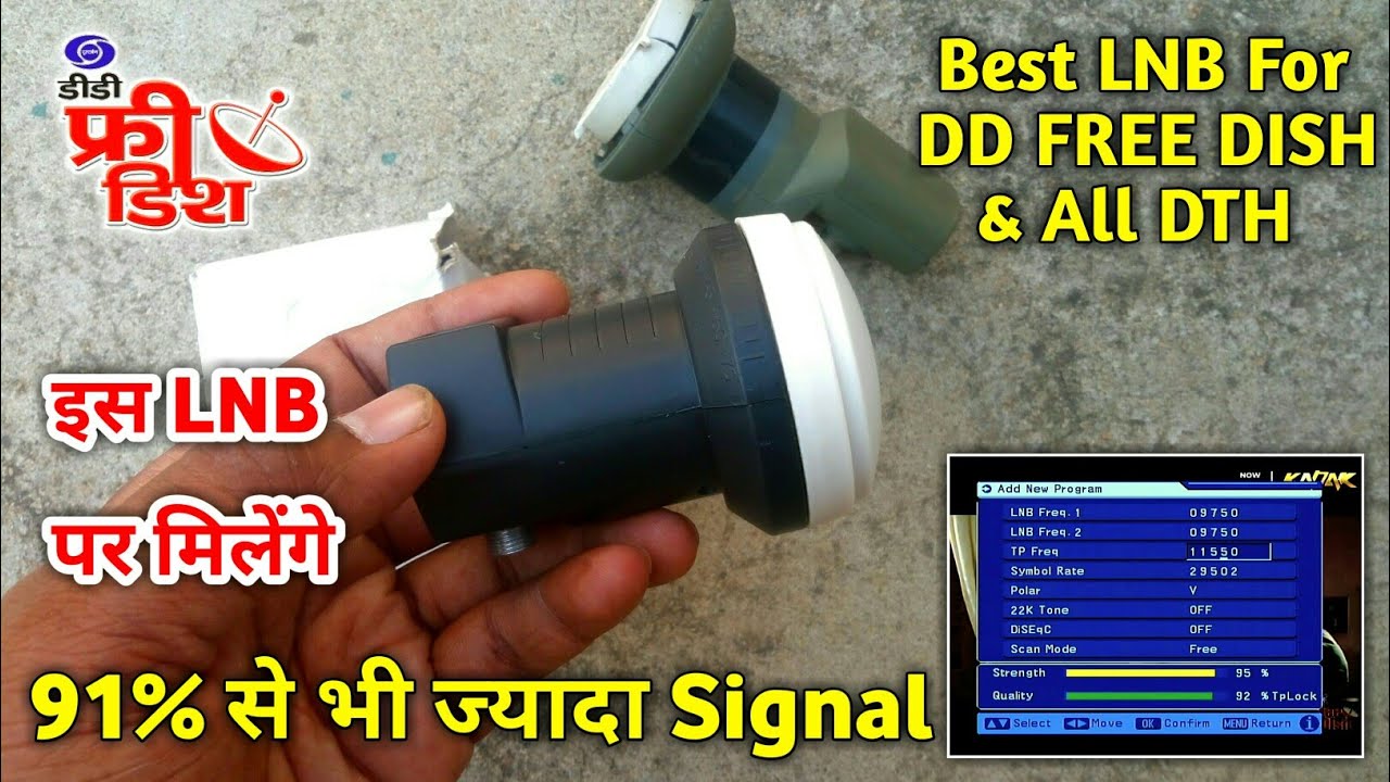 Best Ku Band LNB For DD FREE DISH And All DTH | इसमे 91% से ज्यादा Signal मिलेगा