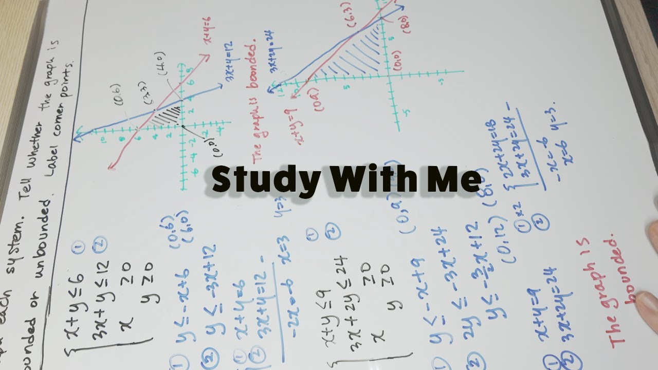 Whiteboard ASMR | real background sound | No talking No music | Study with Me 2Hour