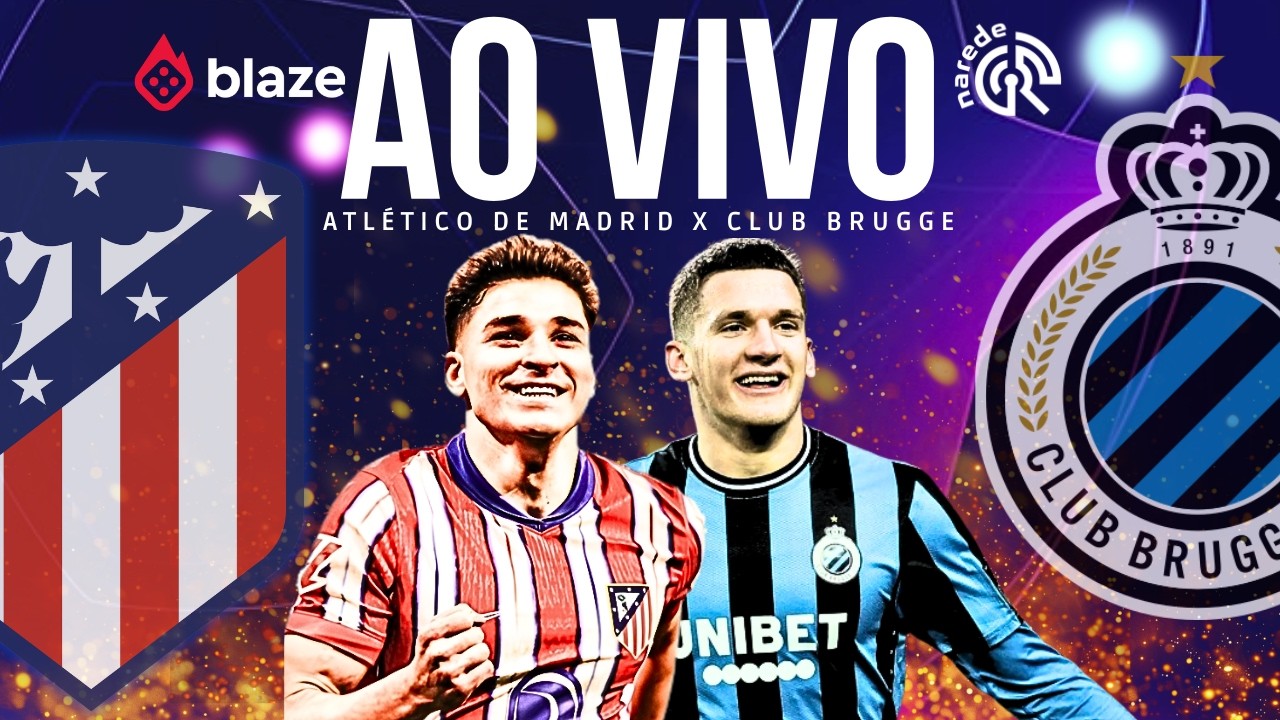 AO VIVO: ATLÉTICO DE MADRID X CLUB BRUGGE | CHAMPIONS LEAGUE 2026 | JOGO AO VIVO LIGA DOS CAMPEÕES