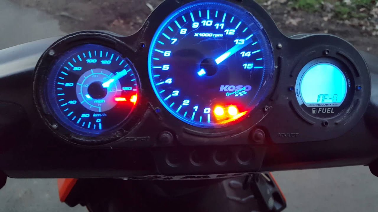 Koso tacho GP-Style on Speedfight 2