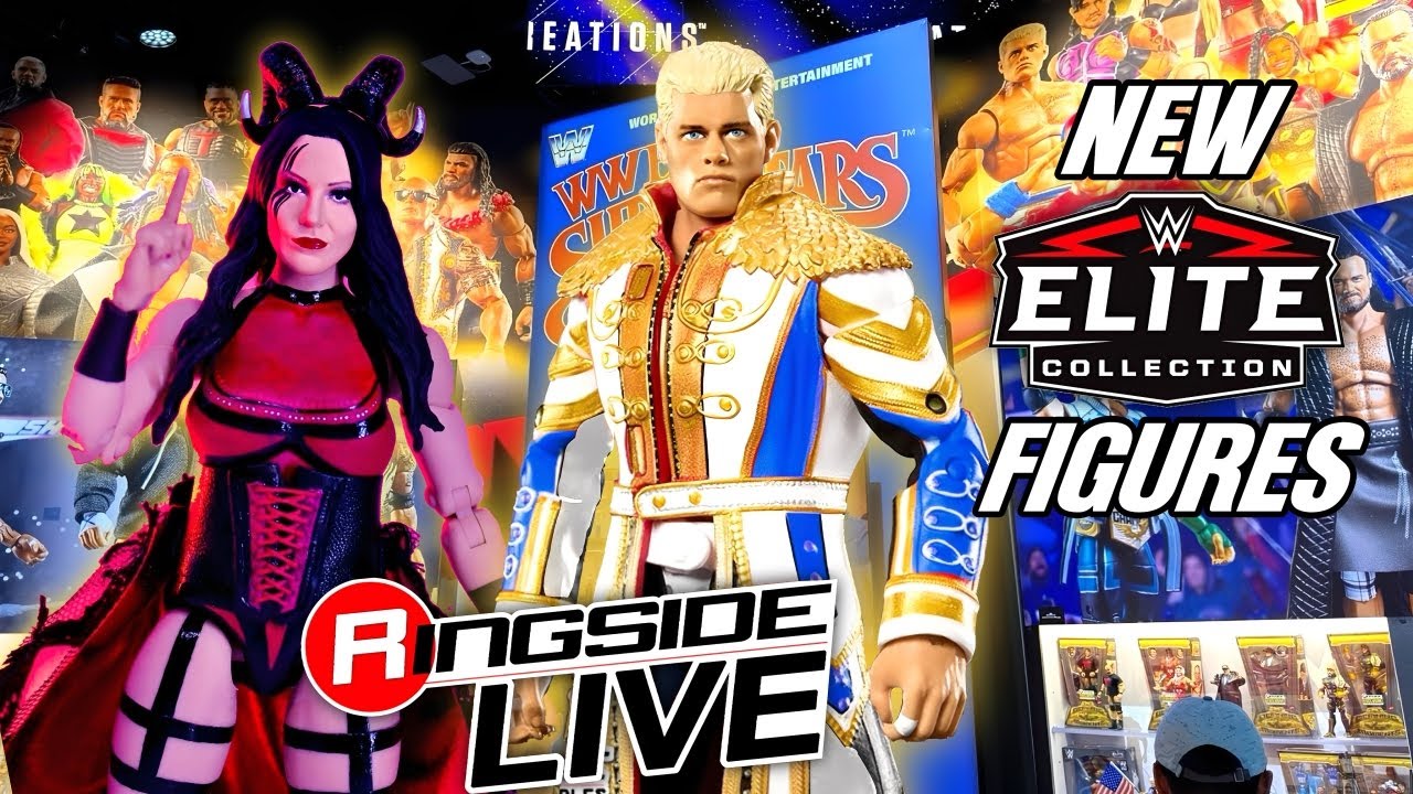 В прямом эфире у ринга были представлены НОВЫЕ НЕВЕРОЯТНЫЕ фигурки WWE Elite!