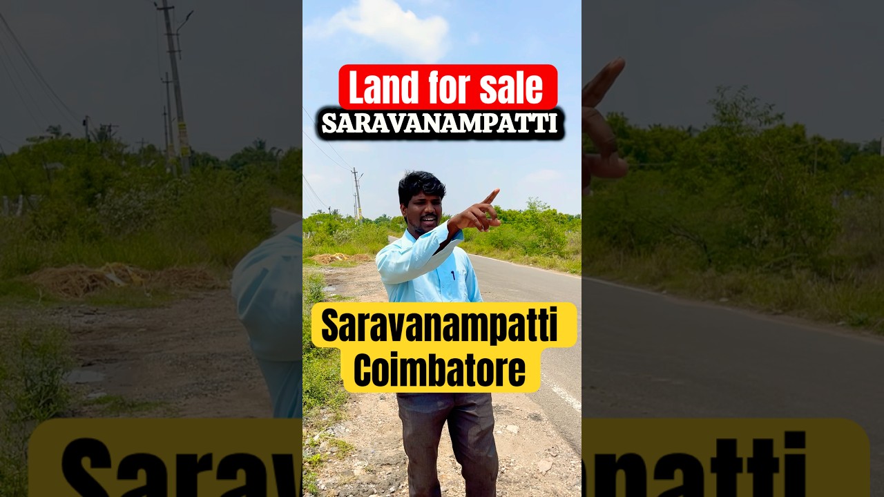 Sold✅Saravanampatti Coimbatore Land for sale near it park #coimbatorerealestate