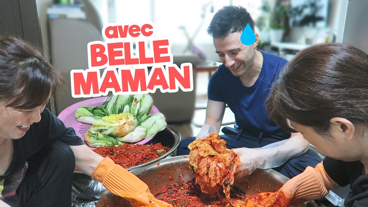 Chez ma belle famille en Corée pour faire le Kimchi !!