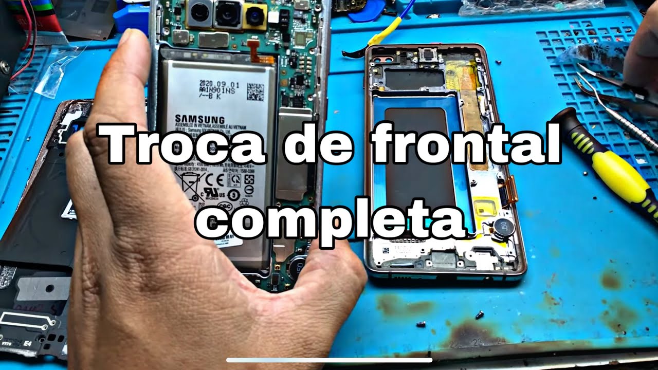 Troca de tela Samsung s10 Plus