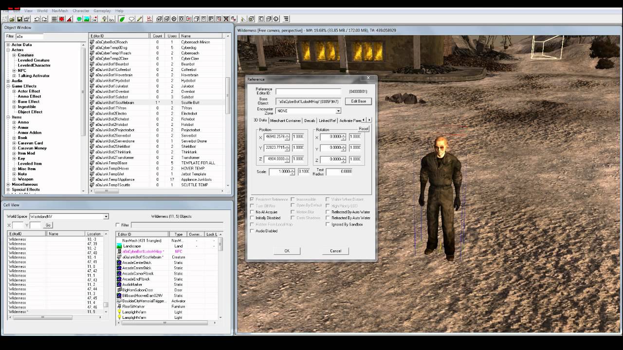 Fallout New Vegas GECK: Editing Mods (Robco Certified)