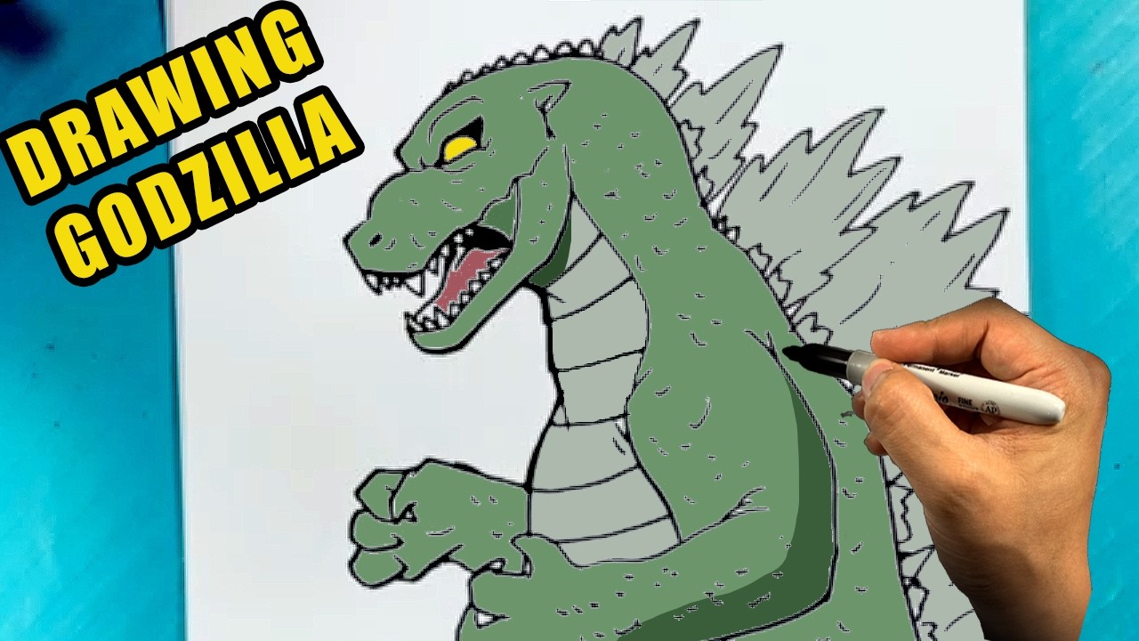 How to Draw GODZILLA - Raging
