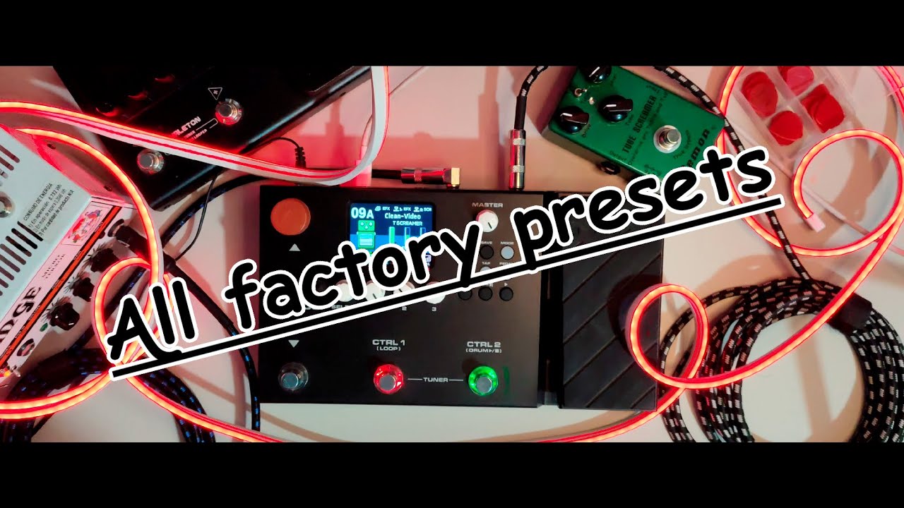 Nux MG-400 All factory presets - Todos los presets de fabrica V2.1.1