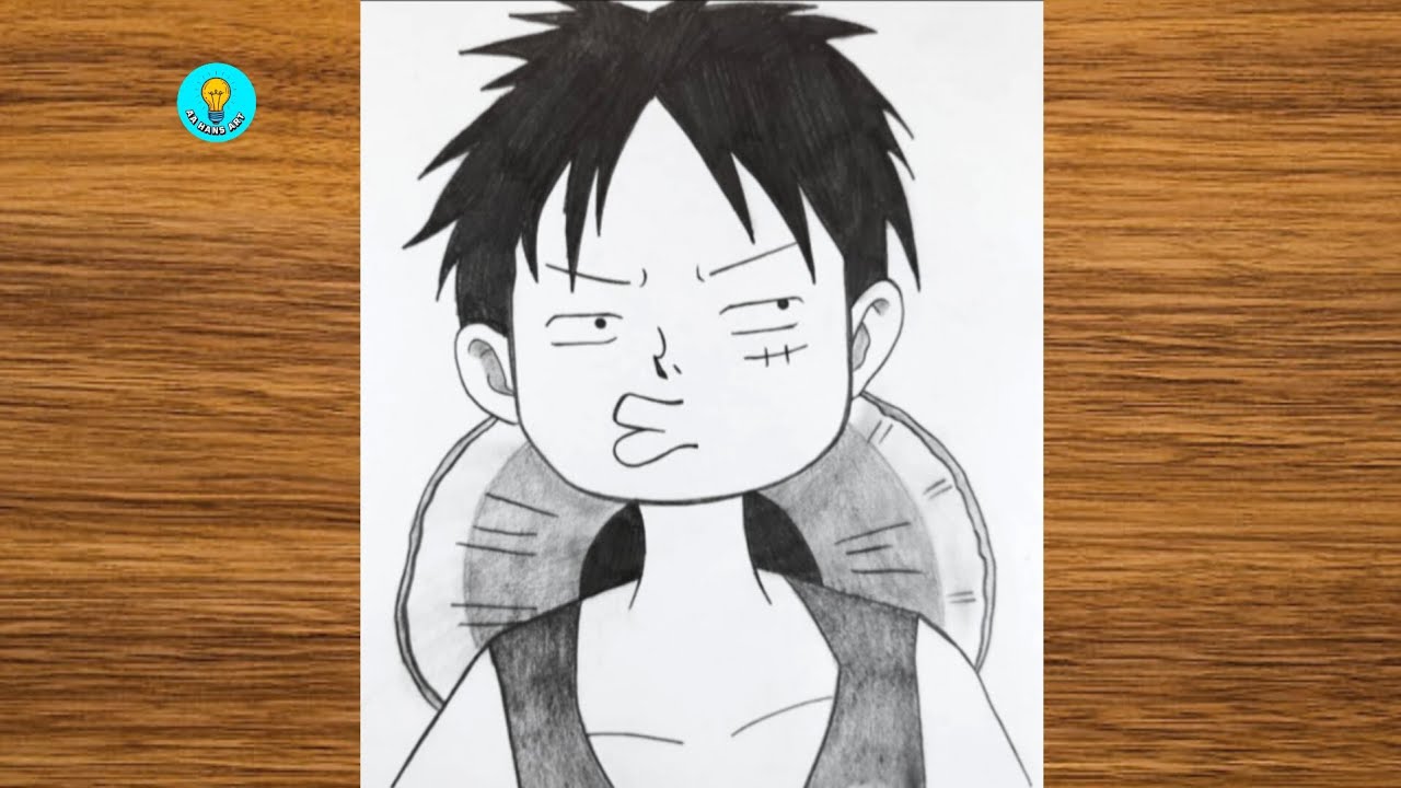 Monkey D. Luffy Drawing Tutorial for Beginners | Easy Anime Drawing 