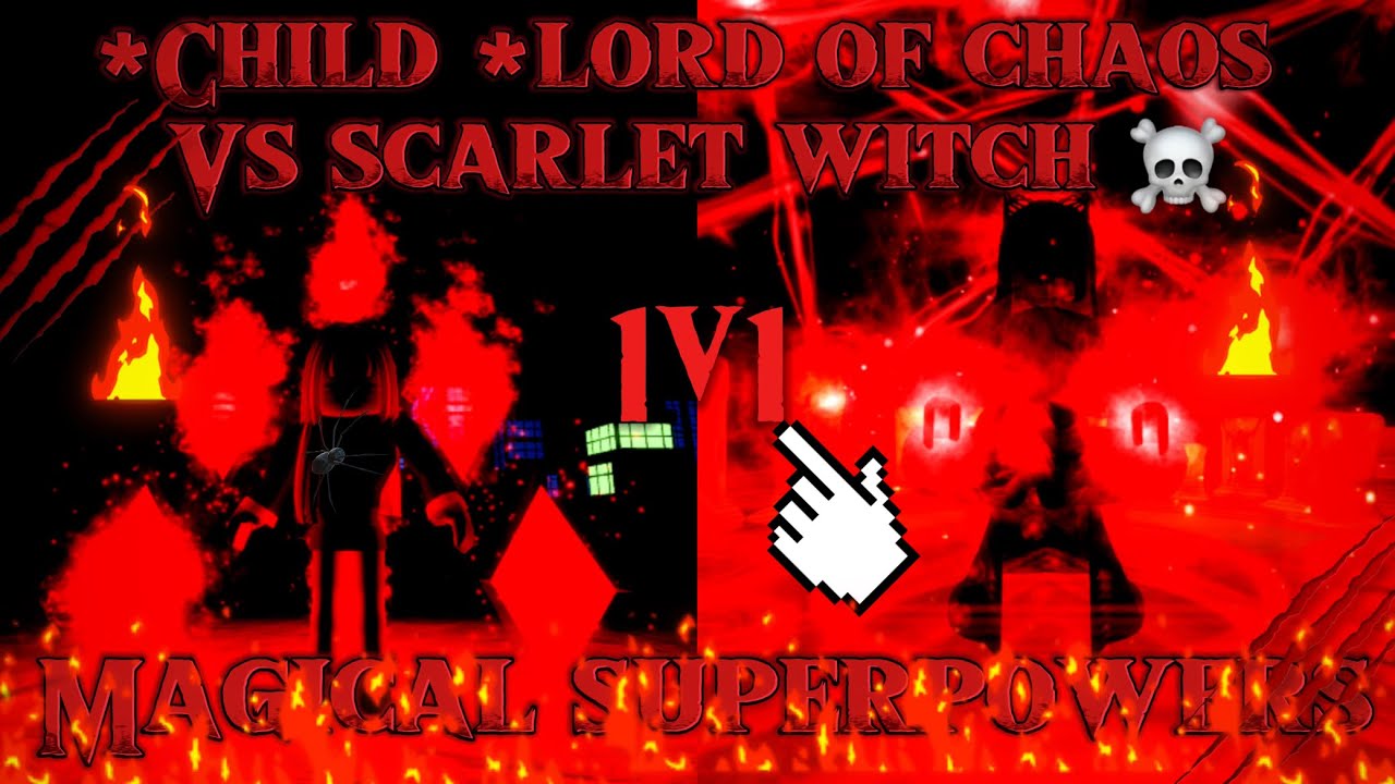 Magical superpowers Lord of Chaos vs Scarlet Witch 1v1 ATE??? 🔥🔥‼️