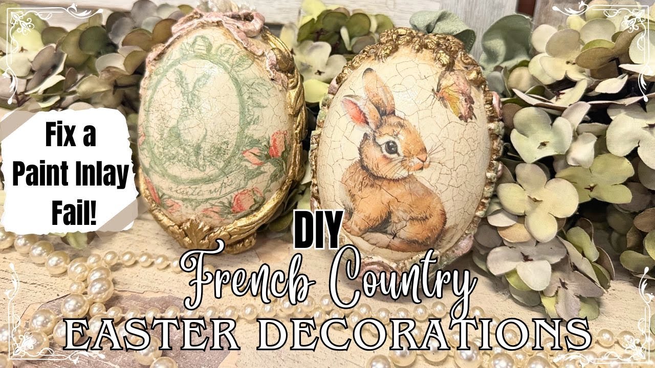 DIY French Country Easter Decorations using IOD & Redesign | Budget Friendly Spring Home Decor