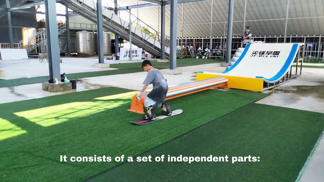 JFdryski dry slope Jib Kit for Freestyle Skiing and Snowboarding Training | Snowboard trick