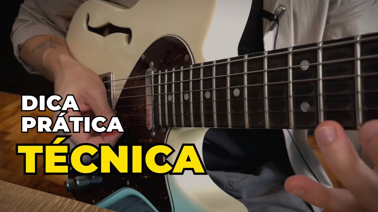 Como melhorar sua técnica na guitarra (Dica prática de palhetada)