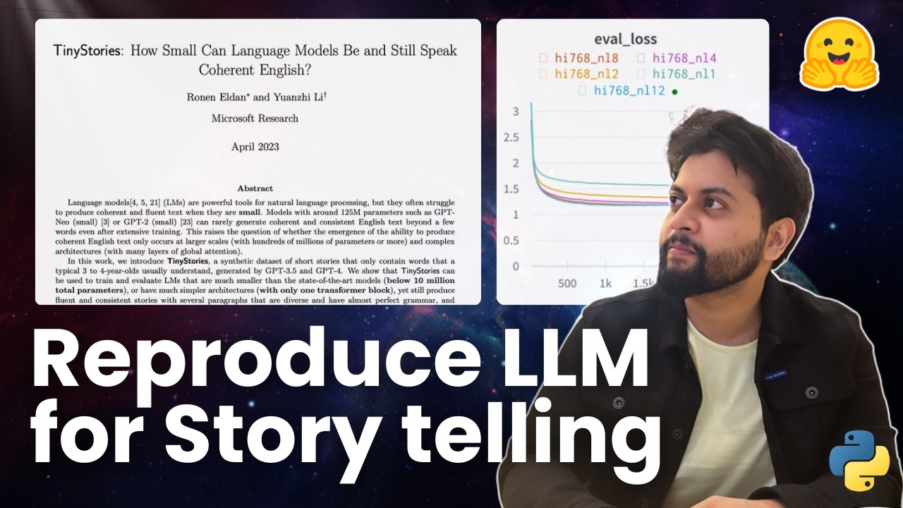 Reproduce LLM for Storytelling (3.6M) - TinyStories | HuggingFace | Python