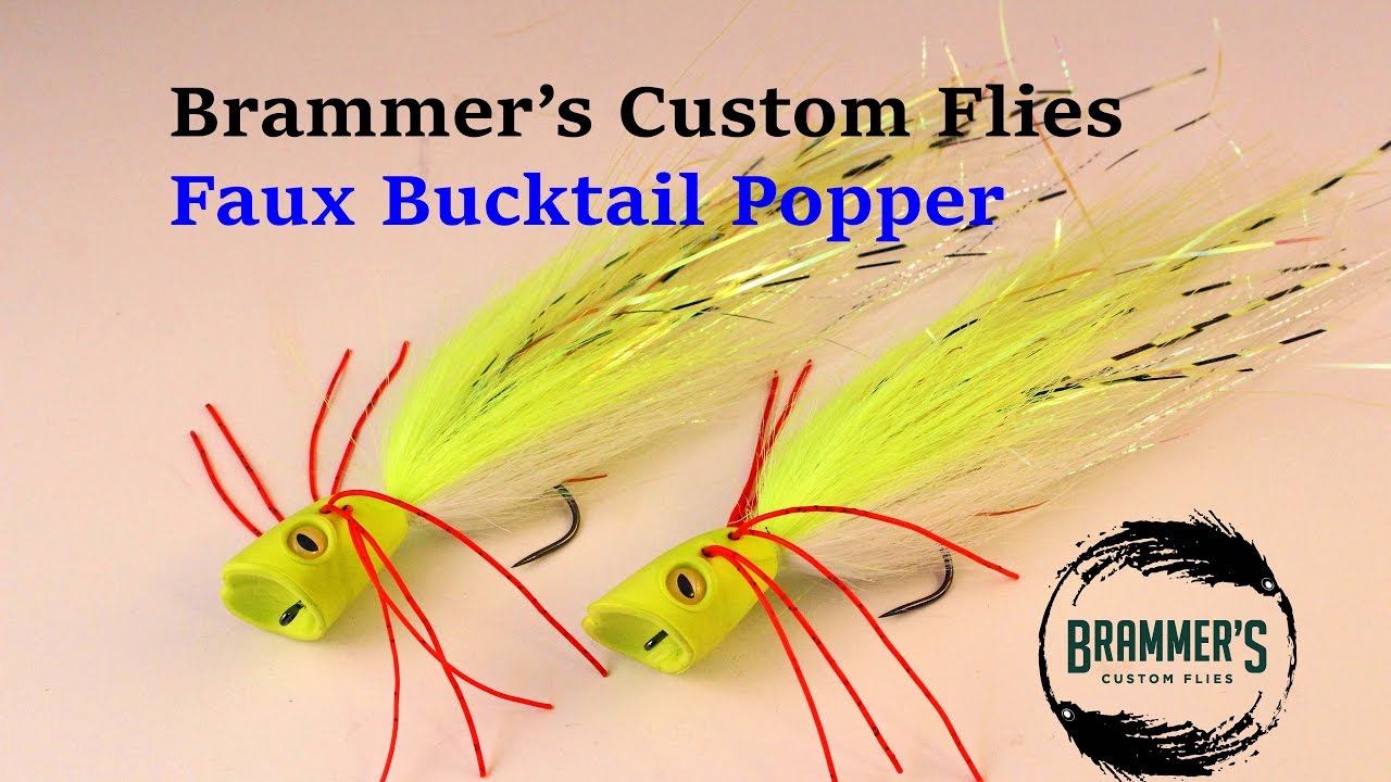 Fly Tying: Brammer's Faux Bucktail Popper - Pike Fly Tying