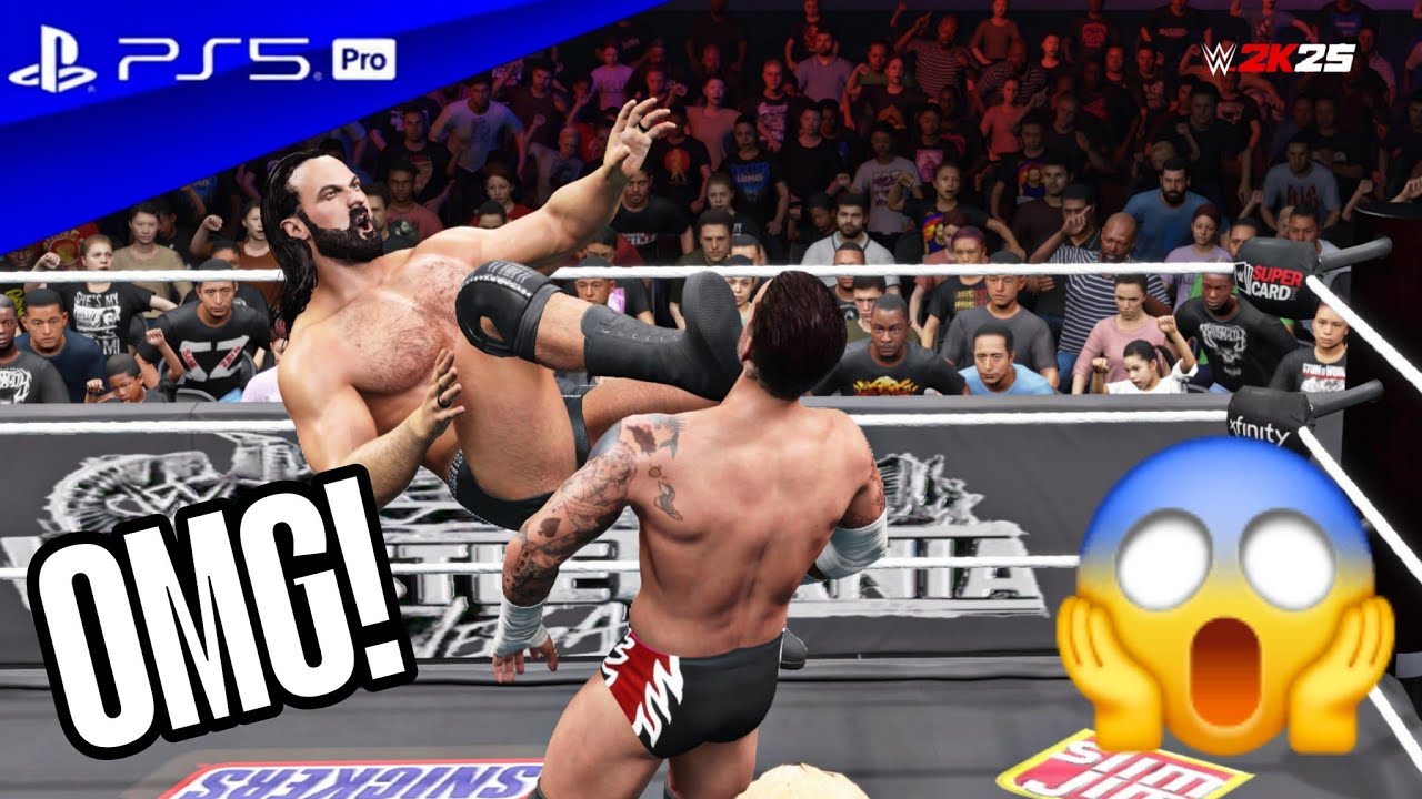 WWE 2K25 - CM Punk vs. Mcintyre Champion vs Champion Match at WrestleMania 42 | PS5 Pro [4K60 HDR]