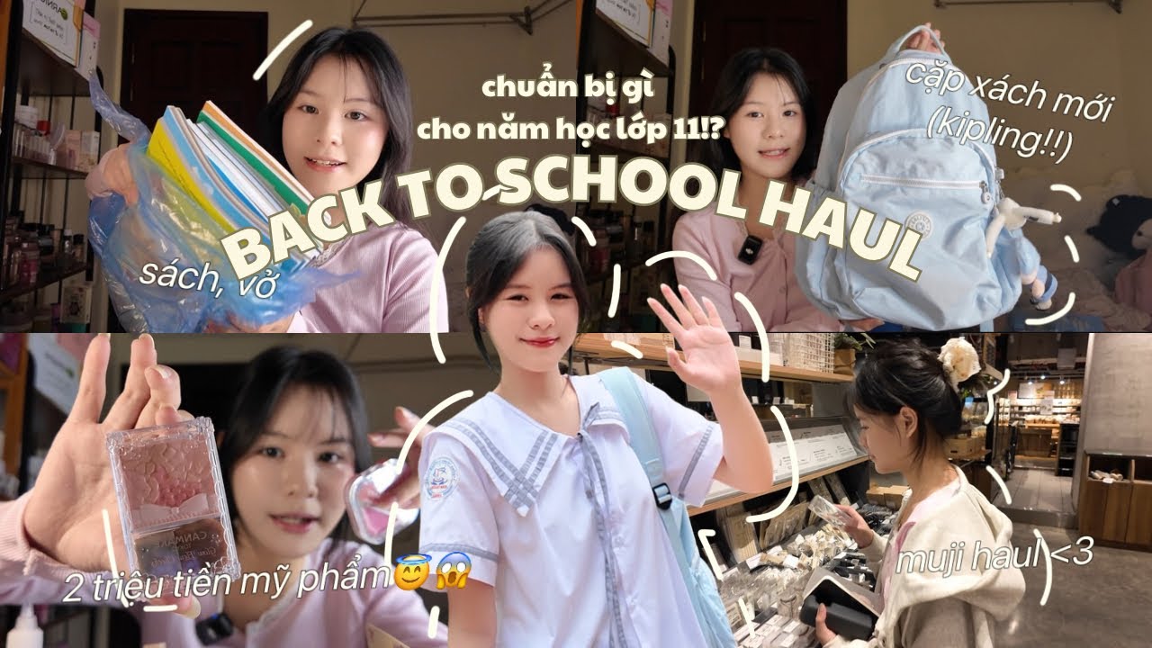 BACK TO SCHOOL HAUL 2025 || NỮ SINH CẤP 3 CHUẨN BỊ GÌ CHO NĂM HỌC MỚI!?✨balo mới, sách vở, mỹ phẩm,…