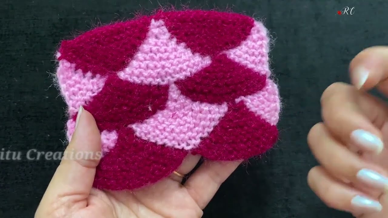 Knitting Umbrella Patch Work with Left over wool (waste wool) बची हुई ऊन से क्या बुनाई करें