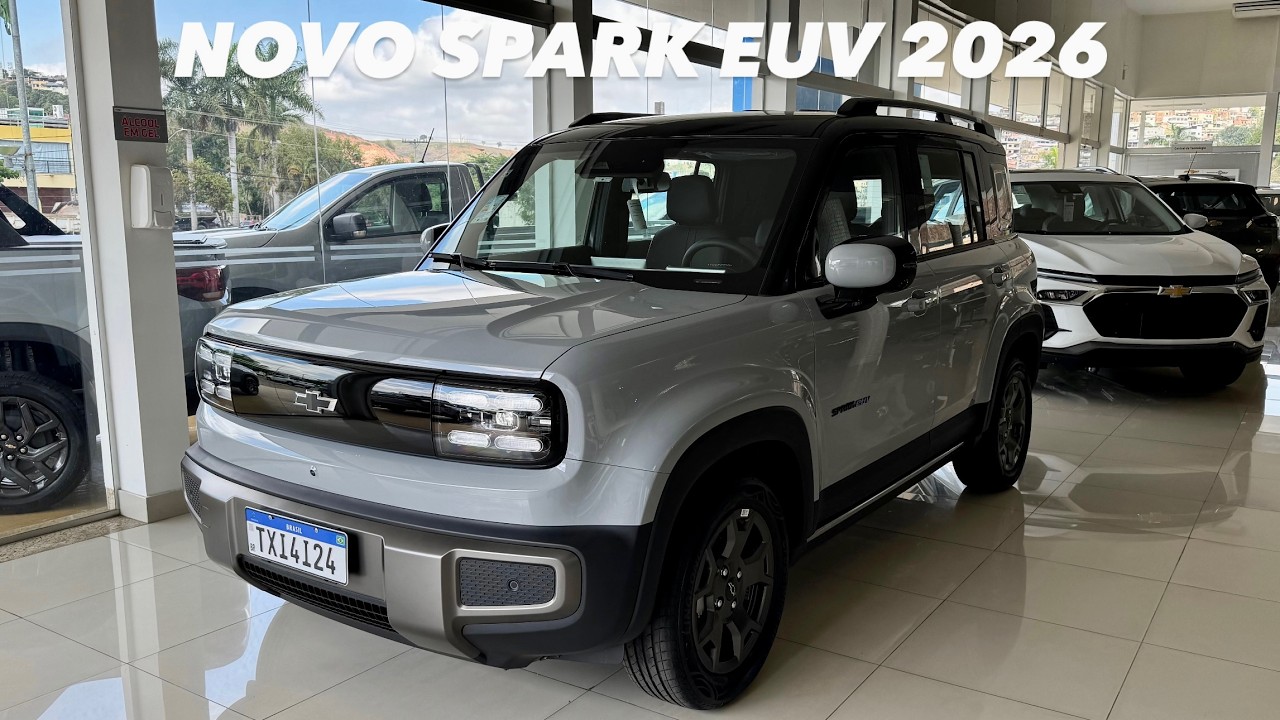 AVALIAÇÃO NOVO CHEVROLET SPARK ACTIVE EUV 2026 - MELHOR QUE DOLPHIN MINI?! 