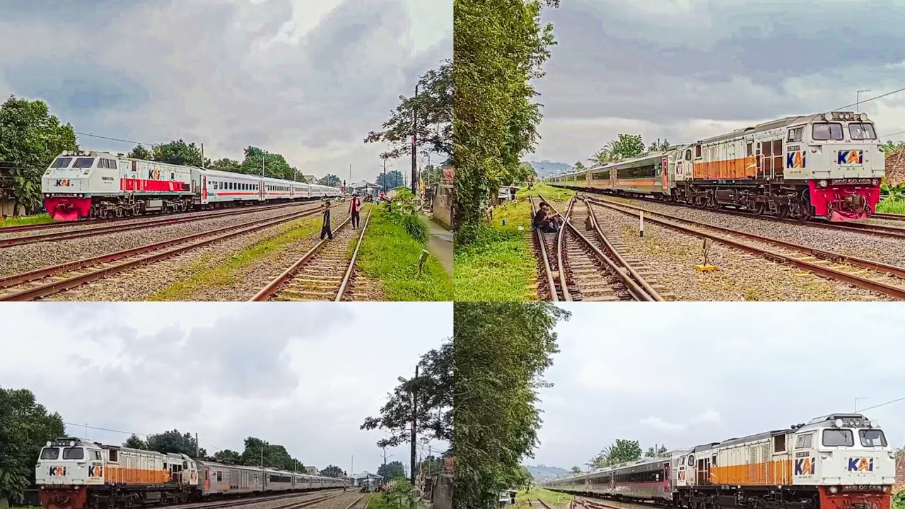 Hunting kereta di sisi Timur stasiun Purwakarta 