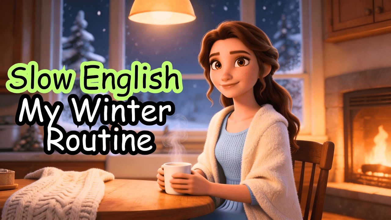 My Winter Routine | slow english | Learn english
