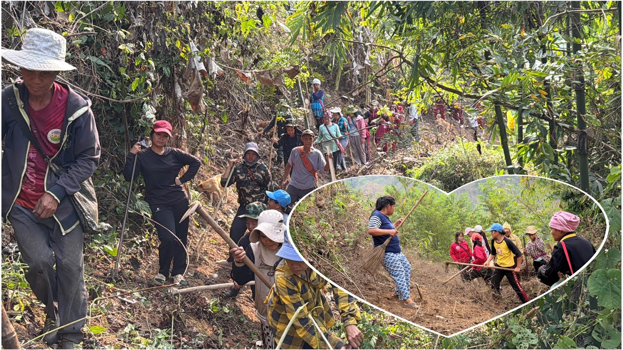 Doisaeng village make fire line March 7th 2026 