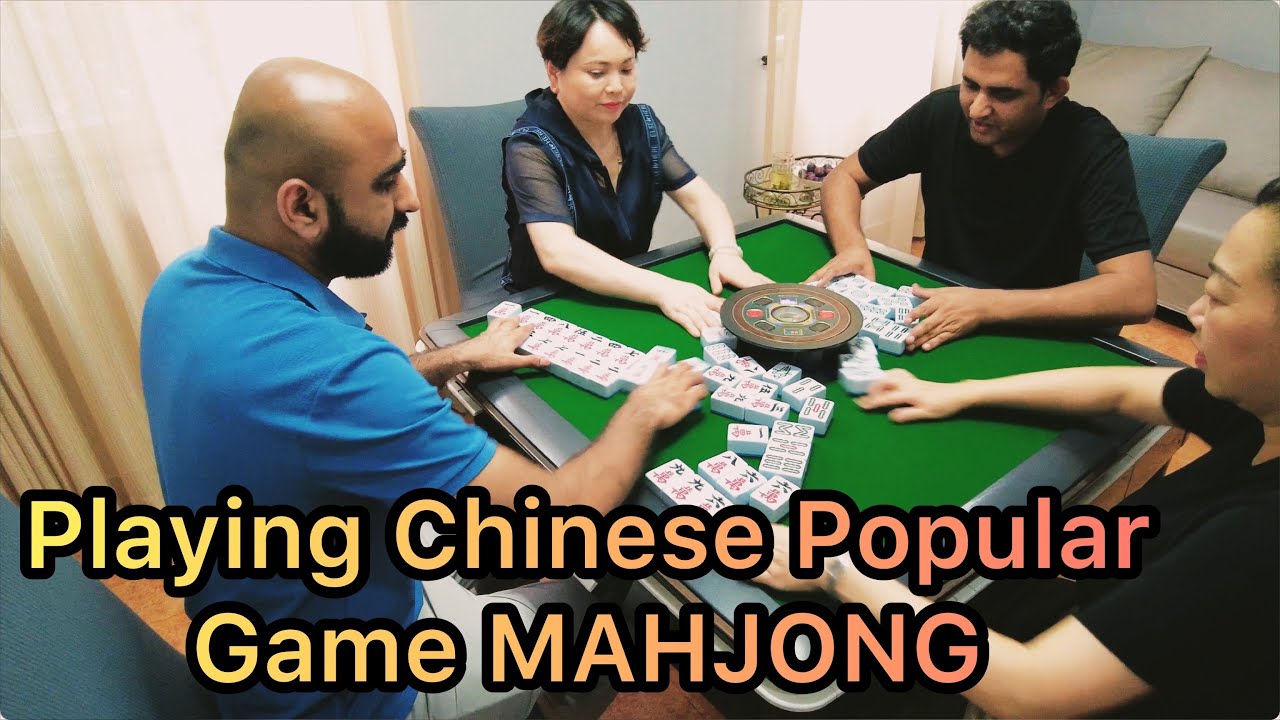 Playing Chinese Mahjong | How to play Mahjong | Chinese popular game | Pakistani Playing Mahjong