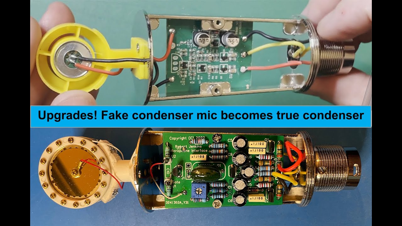 Cheap mic mods, part 3 - Full condenser makeover!