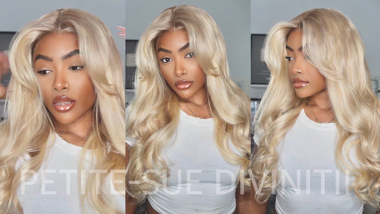 BEST CURTAIN BANG BLONDE GLUELESS WIG ft. Subella Hair | PETITE-SUE DIVINITII