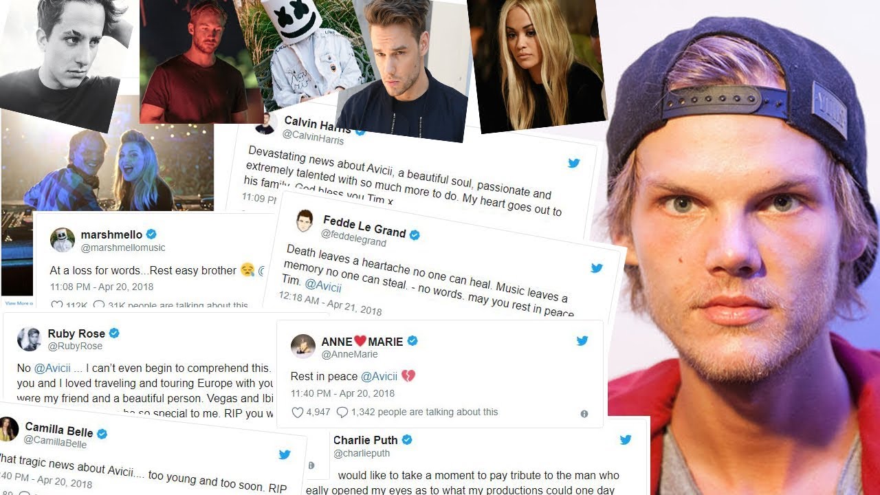 Celebrity Reactions to Avicii's Tragic Death ► Celebrities Pay Tribute To AVICII