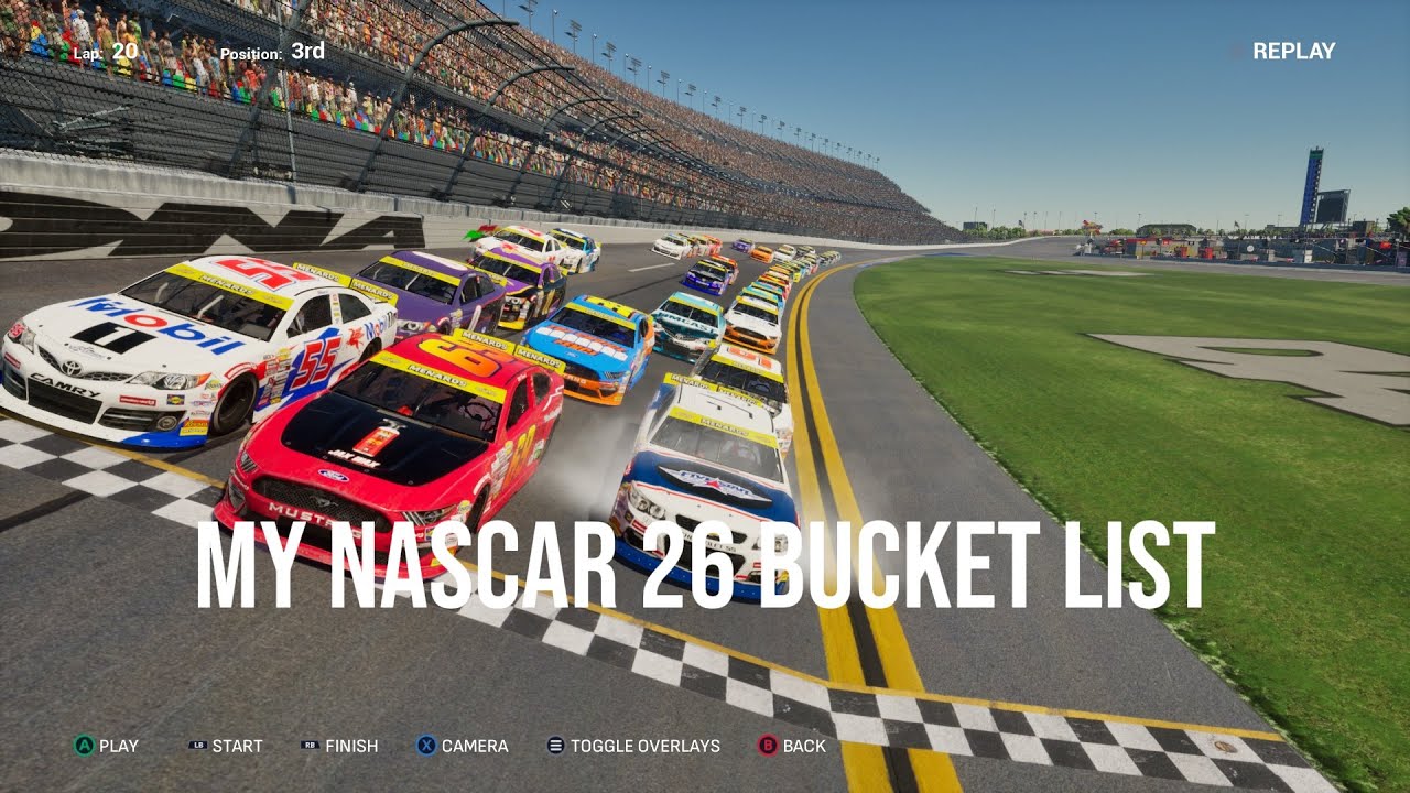 My nascar 26 bucket list ￼