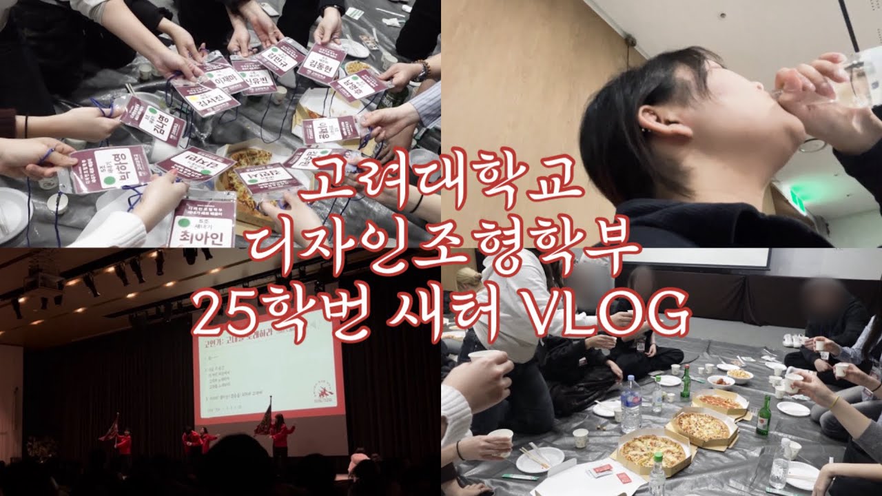 🐯고려대학교 25학번 새내기 새로 배움터 | 디자인조형학부 아기호랑이 브이로그 | 음주로그, 대학생 vlog, OT, 술게임, 관종 FM, 응원제, 민족의 아리아