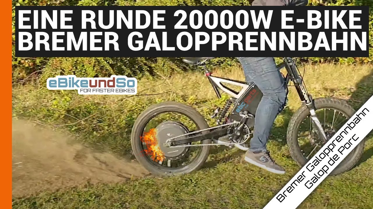 EINE RUNDE MIT 20KW E-BIKE AUF DER BREMER GALOPPRENNBAHN - ZWEITER BESUCH - Part 2 - Galop de Porc