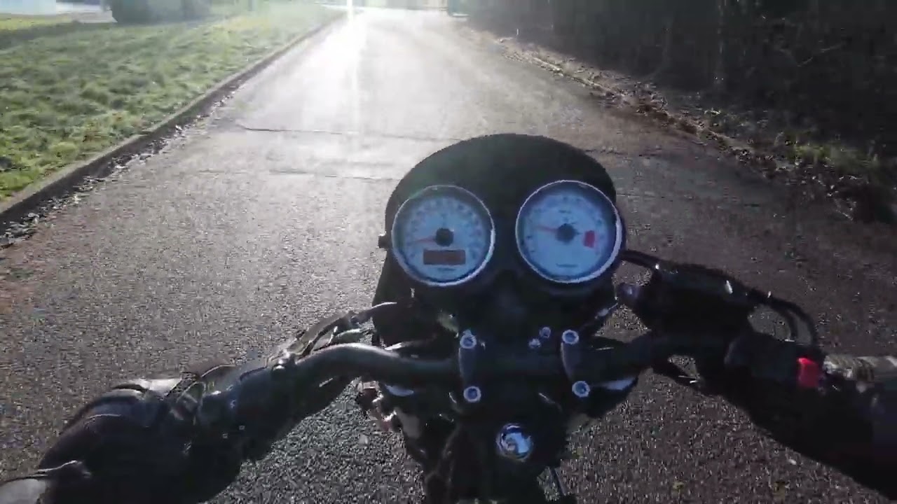 Triumph Thruxton Quick Ride Before Advertising For Eclipse Motorcycles