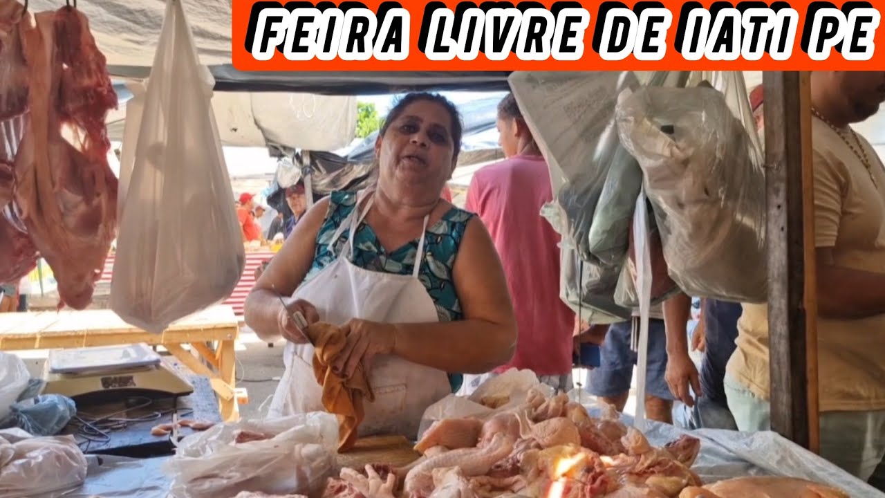 Feira livre de iati no interior de Pernambuco e trabalhar para a população 