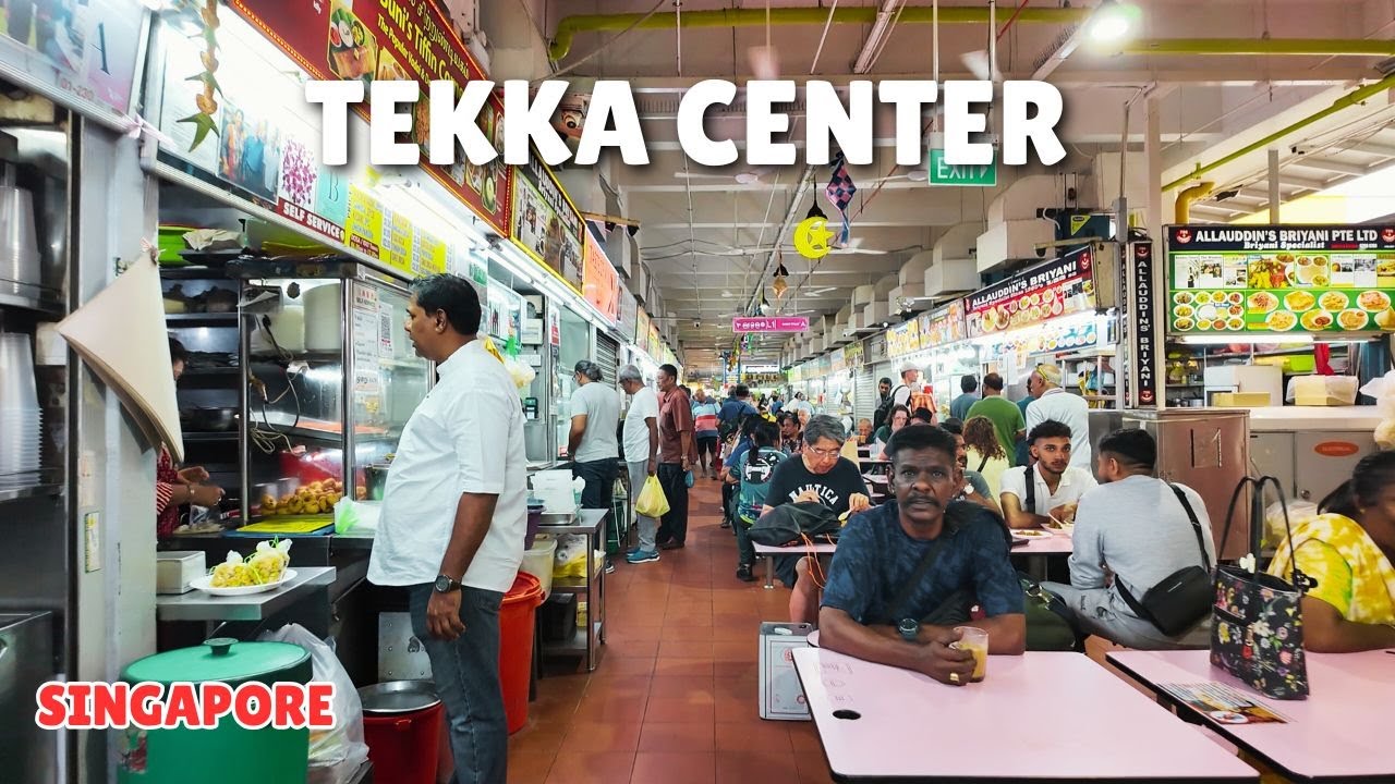 Singapore Little India - Tekka Center Tour | 4k HDR Singapore 