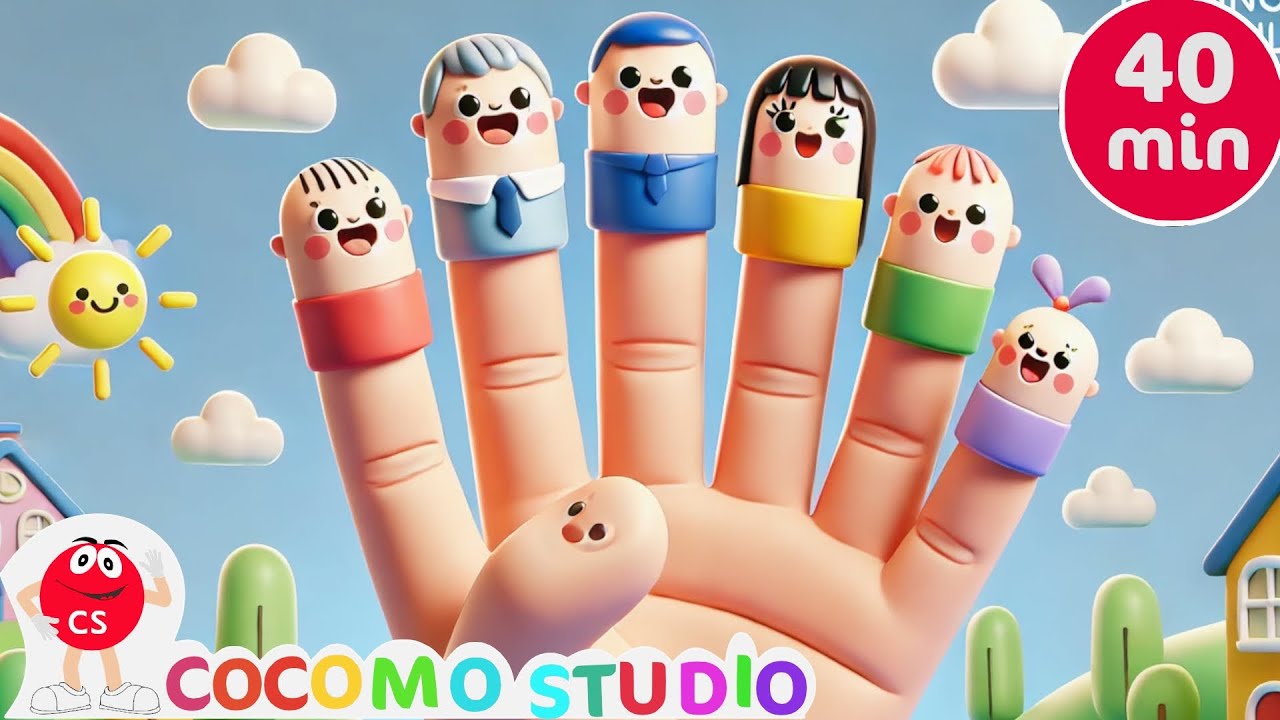 The Finger Family Song + Wheels On The Bus Go Round and Round | CoComo Studio