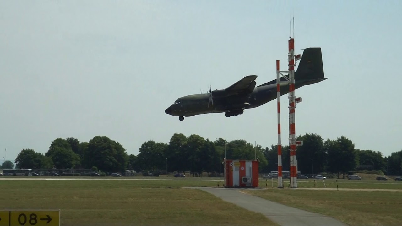 Bilderbuchlandung  in Wunstorf!!! C-160 Transall
